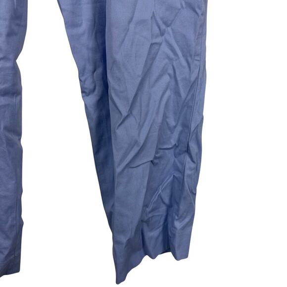 Talbots The Perfect Crop Curvy Womens Blue Khaki Chinos Flat Front Pants sz 14 - Picture 7 of 16